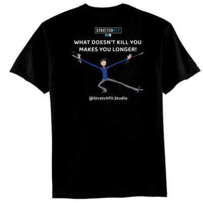 What Doesn't Kill You Makes You Longer Mens Black Tshirt Thumbnail