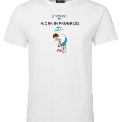Work in Progress Men White Tshirt Thumbnail