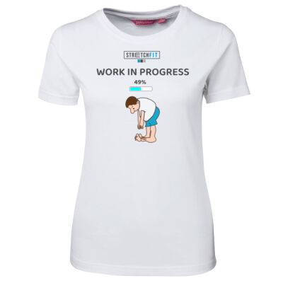 Work in Progress Women White Tshirt Thumbnail