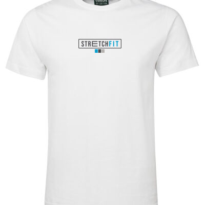 StretchFit Logo Men White Tshirt Thumbnail