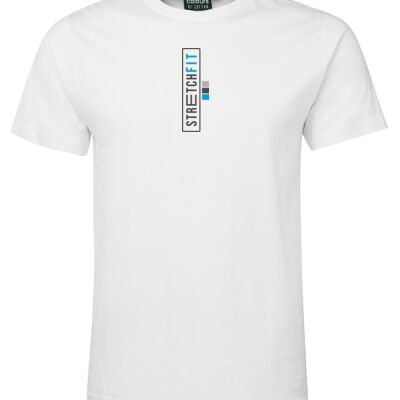 StretchFit Logo Vertical Men - White Tshirt Thumbnail